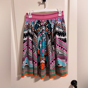 Flying Tomato Size SMALL Skirt Colorful Boho Embroidered Waist Band S
